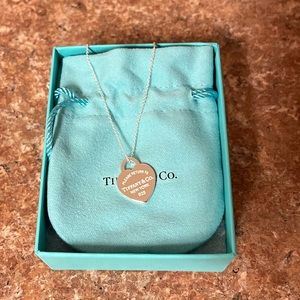 Return to Tiffany Silver Small Heart Necklace